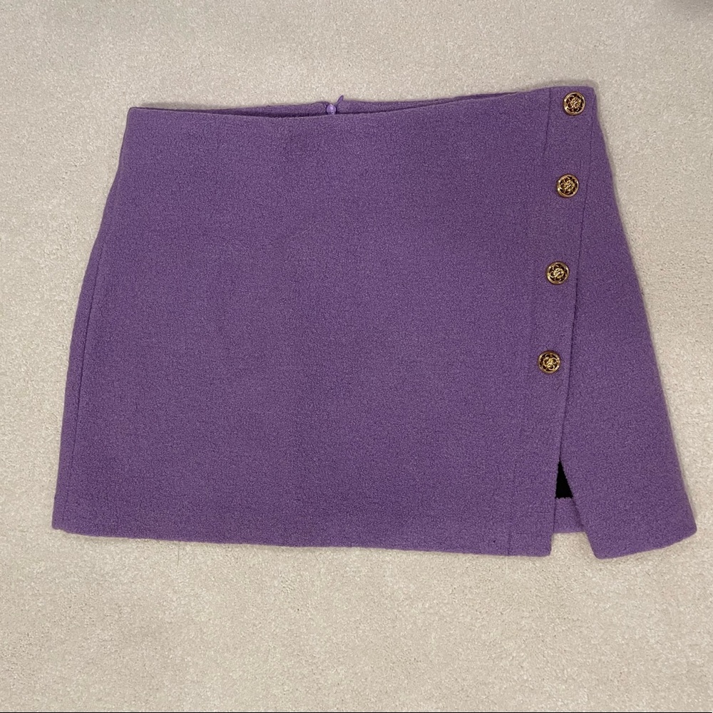 Purple Zara Mini Skirt